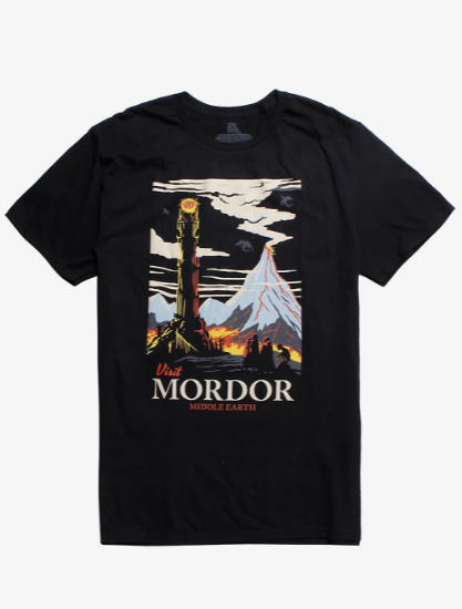 middle earth t shirt